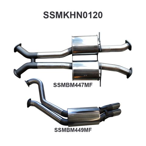 Holden Commodore VT - VZ V8 Sedan 3in Dual Catback Muffler/Muffler