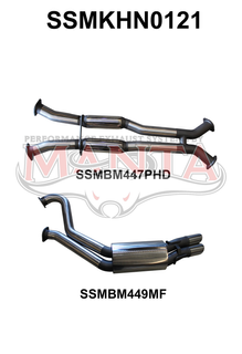 Holden Commodore VT - VZ V8 Sedan 3in Dual Catback Hotdog/Muffler