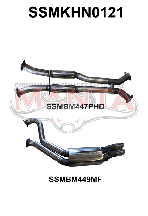 VT - VZ V8 Sedan 3in Dual Catback Hotdog/Muffler