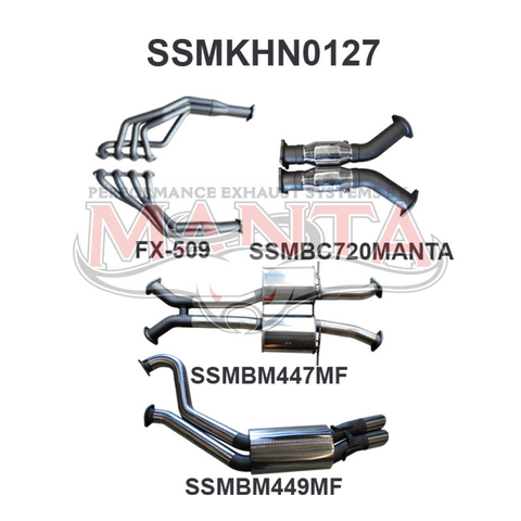 Holden Commodore VT - VZ V8 Sedan 3in Dual With 1 7/8 in Extractors Muffler/Muffler