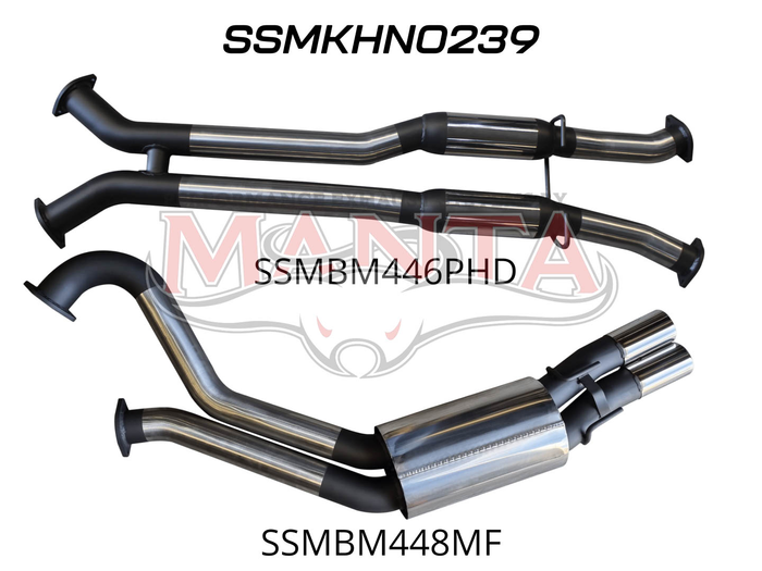 VU VY VZ V8 Ute 3in Dual Catback Hotdog/Muffler