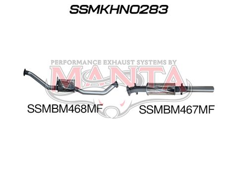 VP VR VS Statesman V8 IRS 3in Catback Muffler