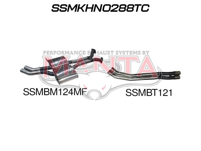 VP VR VS Statesman V8 2.5in Catback Tailpipe