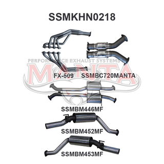 HSV VY VZ Maloo 3in Dual With 1 7/8 in Extractors Muffler/Muffler