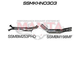 WK WL S/MAN V8 2.5in Dual Catback Hotdog/Muffler