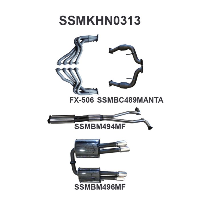 WM Statesman 2.5in With Extractors Muffler/Muffler