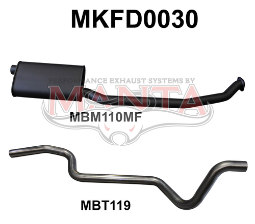 Ford Falcon XE XF XG 6 Cylinder Ute Catback