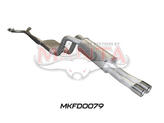 Falcon AU V8 Ute 2.5in Dual With Extractors Muffler/Muffler