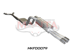 Ford Falcon AU V8 Ute 2.5in Dual With Extractors Muffler/Muffler