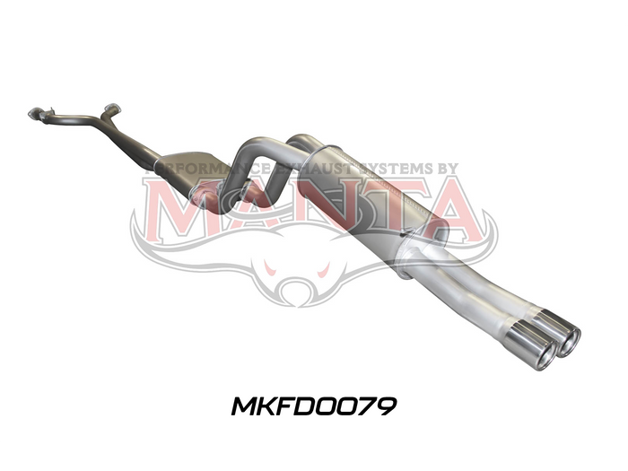 Ford Falcon AU V8 Ute 2.5in Dual With Extractors Muffler/Muffler