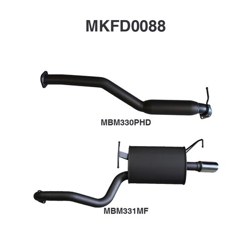 Falcon BA BF 6 Cylinder Sedan Catback Hotdog/Muffler