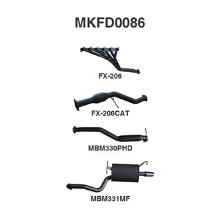 Ford Falcon BA BF 6 Cylinder Sedan Full System Hotdog/Muffler