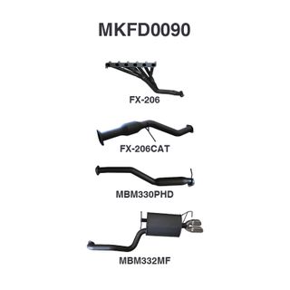 Ford Falcon BA BF XR6 Sedan Full System Hotdog/Muffler