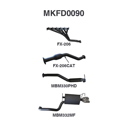 Ford Falcon BA BF XR6 Sedan Full System Hotdog/Muffler