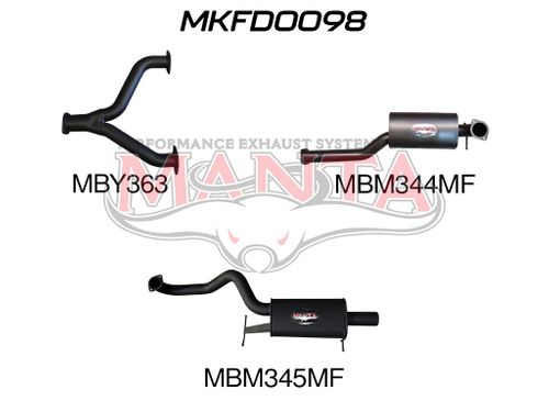 Falcon BA BF V8 Sedan 3in Catback Muffler/Muffler