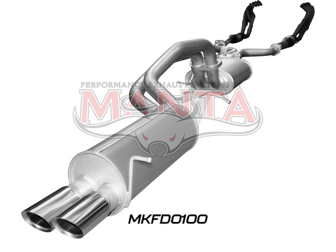 BA BF V8 4V Sedan 2.5in Dual With Extractors Muffler/Muffler