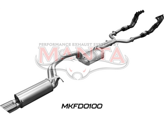 Ford BA BF V8 4V Sedan 2.5in Dual With Extractors Muffler/Muffler