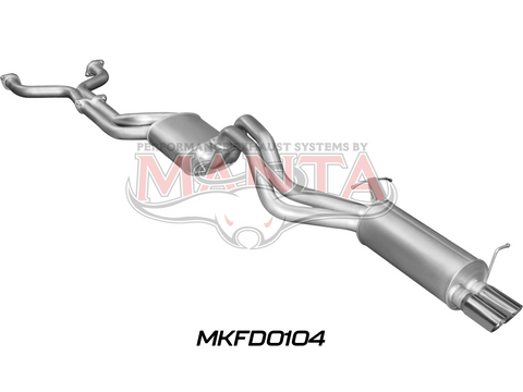 Ford BA BF V8 Sedan 2.5in Dual CatBack Muffler/Muffler