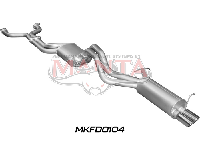 BA BF V8 Sedan 2.5in Dual CatBack Muffler/Muffler