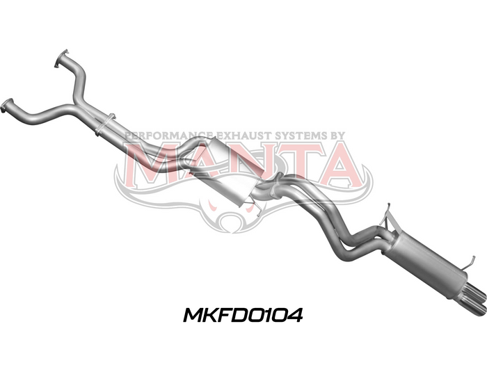 Ford BA BF V8 Sedan 2.5in Dual CatBack Muffler/Muffler