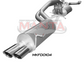 BA BF V8 Sedan 2.5in Dual CatBack Muffler/Muffler