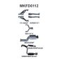 Ford BA BF V8 4V Sedan 2.5in L & R With Extractors Muffler/Muffler
