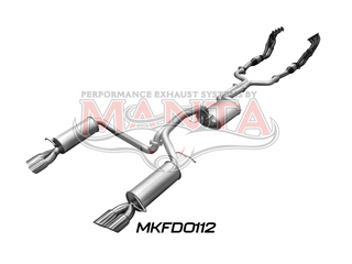 Ford BA BF V8 4V Sedan 2.5in L & R With Extractors Muffler/Muffler