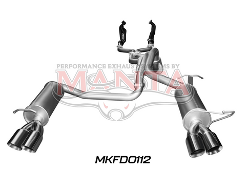 BA BF V8 4V Sedan 2.5in L & R With Extractors Muffler/Muffler