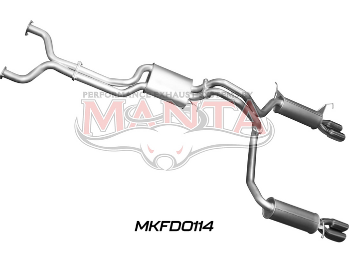 Ford BA BF V8 Sedan 2.5in L & R CatBack Muffler/Muffler
