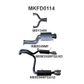 BA BF V8 Sedan 2.5in L & R CatBack Muffler/Muffler