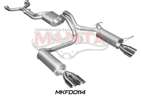 BA BF V8 Sedan 2.5in L & R CatBack Muffler/Muffler