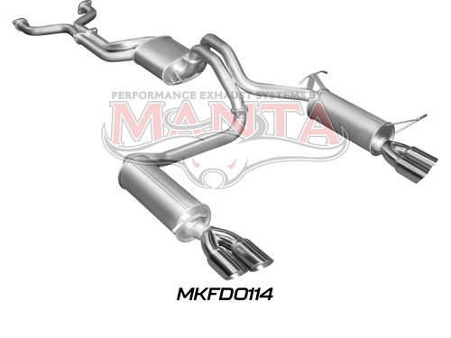 BA BF V8 Sedan 2.5in L & R CatBack Muffler/Muffler