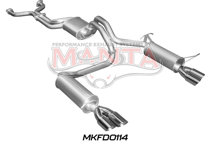 BA BF V8 Sedan 2.5in L & R CatBack Muffler/Muffler