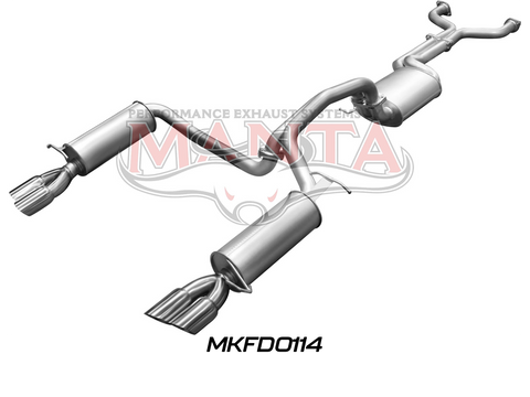 BA BF V8 Sedan 2.5in L & R CatBack Muffler/Muffler