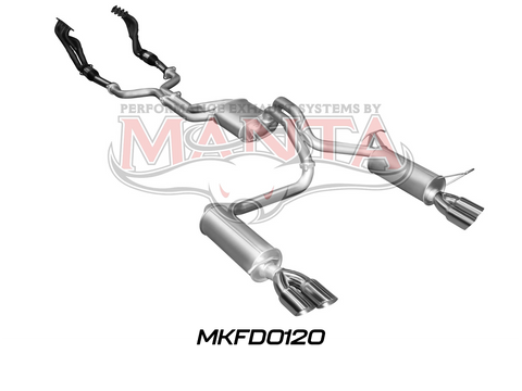 BF GT V8 4V Sedan 2.5in L & R With Extractors Muffler/Muffler