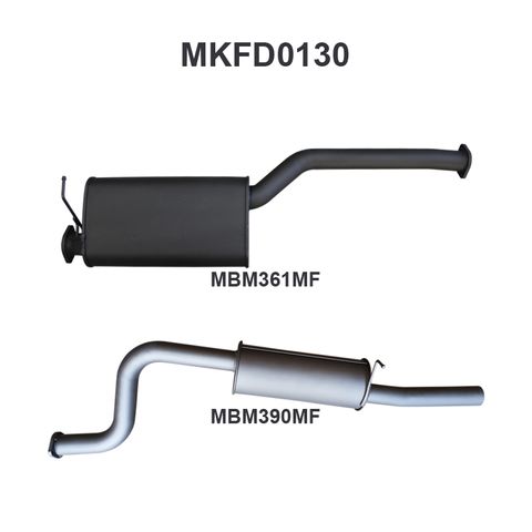 Ford Falcon BA BF 6 Cylinder Ute Catback Muffler/Muffler