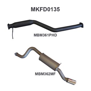 Ford Falcon BA BF 6 Cylinder XR6 Ute CatBack Hotdog/Muffler