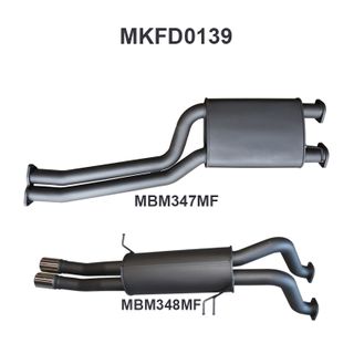 Ford BA BF XR6 Turbo Ute 2.5in Dual Catback