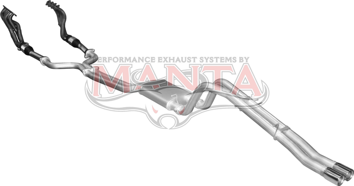 BA BF V8 4V Ute 2.5in Dual With Extractors Muffler/Tailpipe