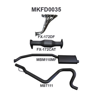 Ford Falcon EA - AU 6 Cylinder Sedan Full System Muffler/Tailpipe