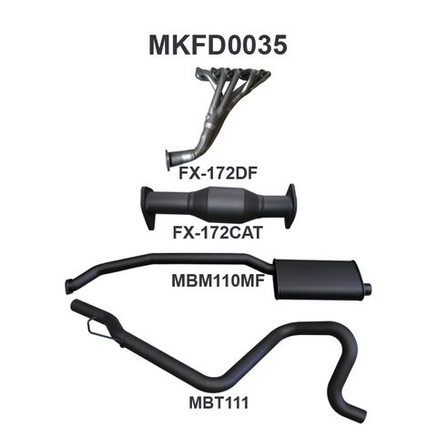Ford Falcon EA - AU 6 Cylinder Sedan Full System Muffler/Tailpipe