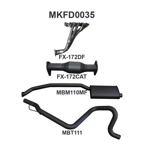 Ford Falcon EA - AU 6 Cylinder Sedan Full System Muffler/Tailpipe