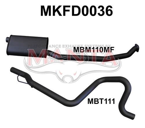 Falcon EA - AU 6 Cylinder Sedan Catback Muffler/Tailpipe