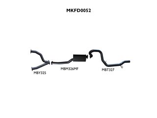Ford Falcon EA - AU V8 Sedan 3in CatBack Muffler/Tailpipe