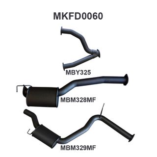 Falcon AU V8 IRS Sedan 3in CatBack Muffler/Muffler