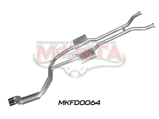Ford Falcon AU V8 IRS SDN 2.5in Dual Catback Muffler