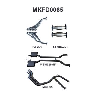 Ford Falcon AU V8 IRS SDN 2.5in Dual With Extractors Tailpipe