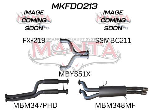 Ford FG 5.4L V8 Ute 2.5in Dual With Extractors Hotdog/Muffler