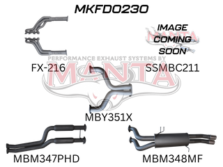 Ford FG 5.0L V8 Ute 2.5in Dual With Extractors Muffler/Muffler