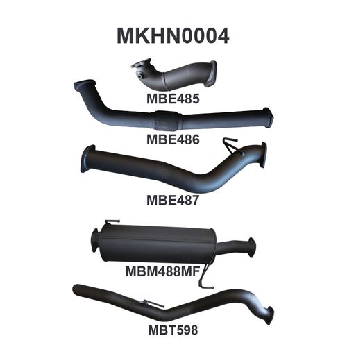 Holden Commodore COLORADO RC 3.0L 08 - 10 SWB WITHOUT CAT & WITH MUFFLER